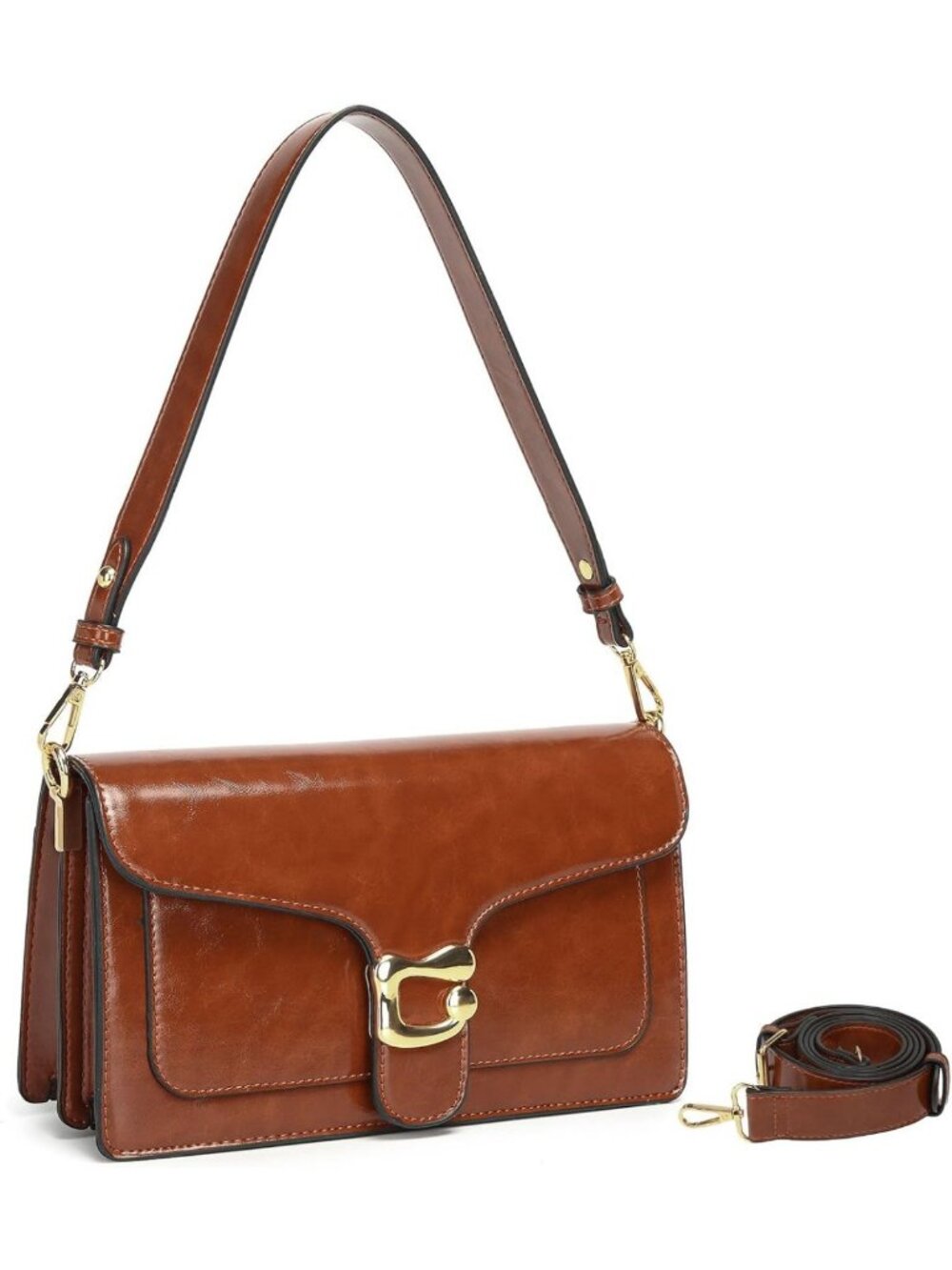 Trendy Small Leather Crossbody Bag for Women - Versatile Shoulder Purse & Clutch